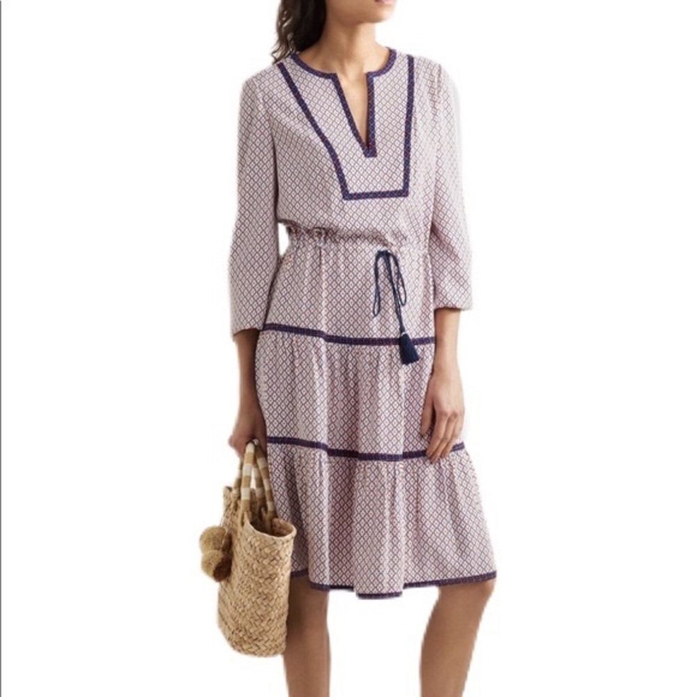 Tory Burch Gabby Printed Crepe Dress! Worn once!